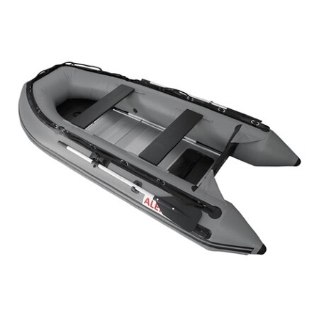 Aleko "BOAT 320/150CM GREY 10' 5"" INFLATABLE BOAT WITH ALUMINUM FLOOR" BT320G